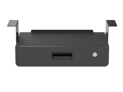 M Under Desk Drawer Lockable Black with Shelf