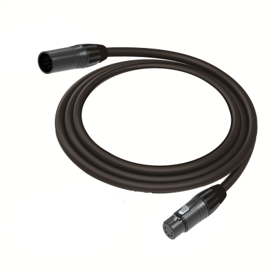 DMX cable, XLR 5p male to XLR 5p female 3 meter