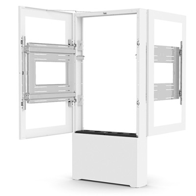 Impact Floor Standing Kiosk – Portrait 50” White