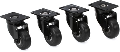 CASTER KIT-S 3" caster wheels (4 pack) 76 mm x 44 mm mounting bolt pattern for AP212-sw, KLA181, E18SW subwoofers