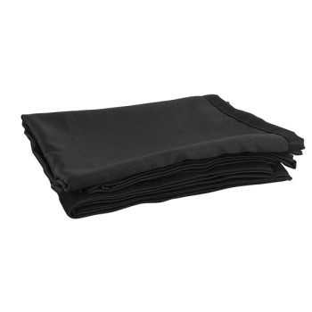 P&D curtain 330(w) x 300(h) cm black Molton 300g/m2 pleated