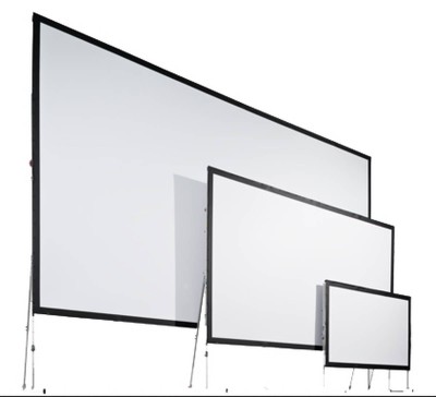 Varioclip 16:10 Front projection Complete screen 488 x 305 projectable surface 227“ diagonal