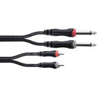 2x RCA M / 2x Mono Jack - 1,5m