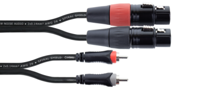 2x RCA M / 2x XLR F - 1m