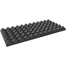 Auralex 4 inch Studiofoam Pyramid, 6-Pack 6-61x122cm panel, Charcoal