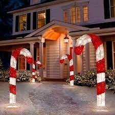 MARGOT - LMF - Candy Cane-Decor to put down - H1,49 x L0,49 m - LED White  -230V