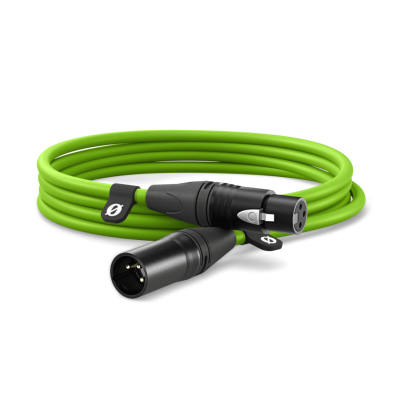 XLR CABLE GREEN 3 Metres