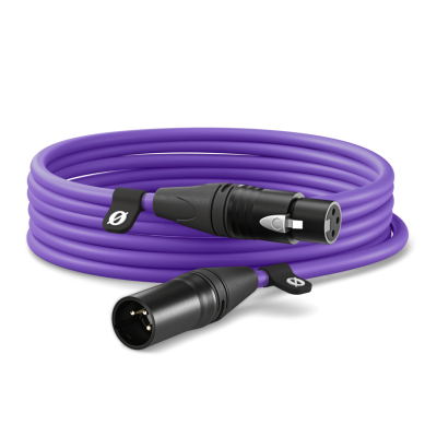 XLR CABLE PURPLE 6 Metres