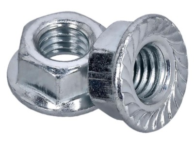 Adam Hall Hardware 56 M6 NUT - Nut M6 with Gear Rim, Galvanized Steel, self-locking