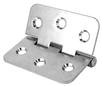 Penn 1544 - HD scharnier met vaste pin, - verzinkt - prijs per 1 stuk - HD hinge with fixed pin, - Galvanised - price per piece