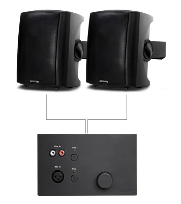 Audac 2x LX523 + WP523 Black version