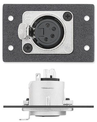 One XLR 4-pin Female to Solder Cups - Neutrik