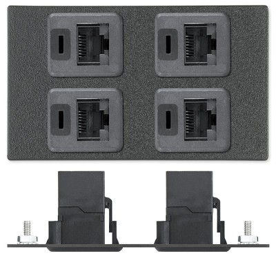 Four RJ-45 Female to Female Barrels - Data