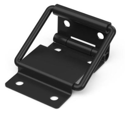 Penn P1990K - stopscharnier 37x77mm, - zwart - prijs per 1 stuk - stop hinge 37x77mm, - black - price per piece