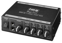 Compact 3-channel stereo line mixer