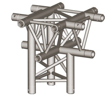 Trio 290 corners 4ways X90° style cross+ 1 down