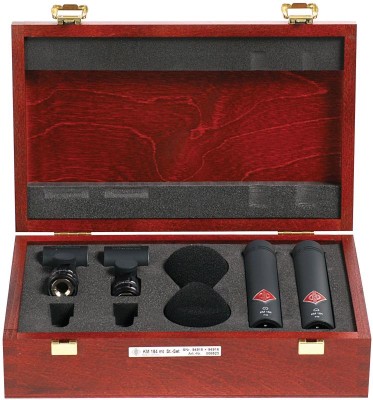 Neumann KM 184 MT STEREO SET -  2x km 184 mt (cardioid), WNS 100 and SG 21, black