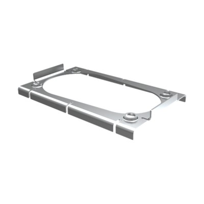 montageplaat voor Neutrik, - nikkel - prijs per 1 stuk - mounting plate for Neutrik, - nickel - price per piece