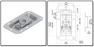 butterfly lock mini in narrow dish - Price per piece