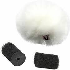 Rycote white lavalier windjammer, 2 pieces