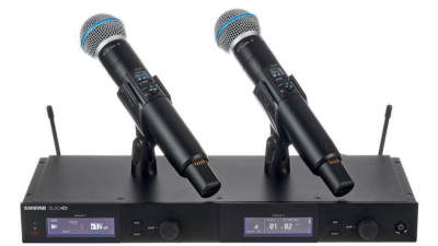 Shure SLXD24DE/B58-H56 - SLXD dual handheld transmitter system B58 Freq: H56 (BE)